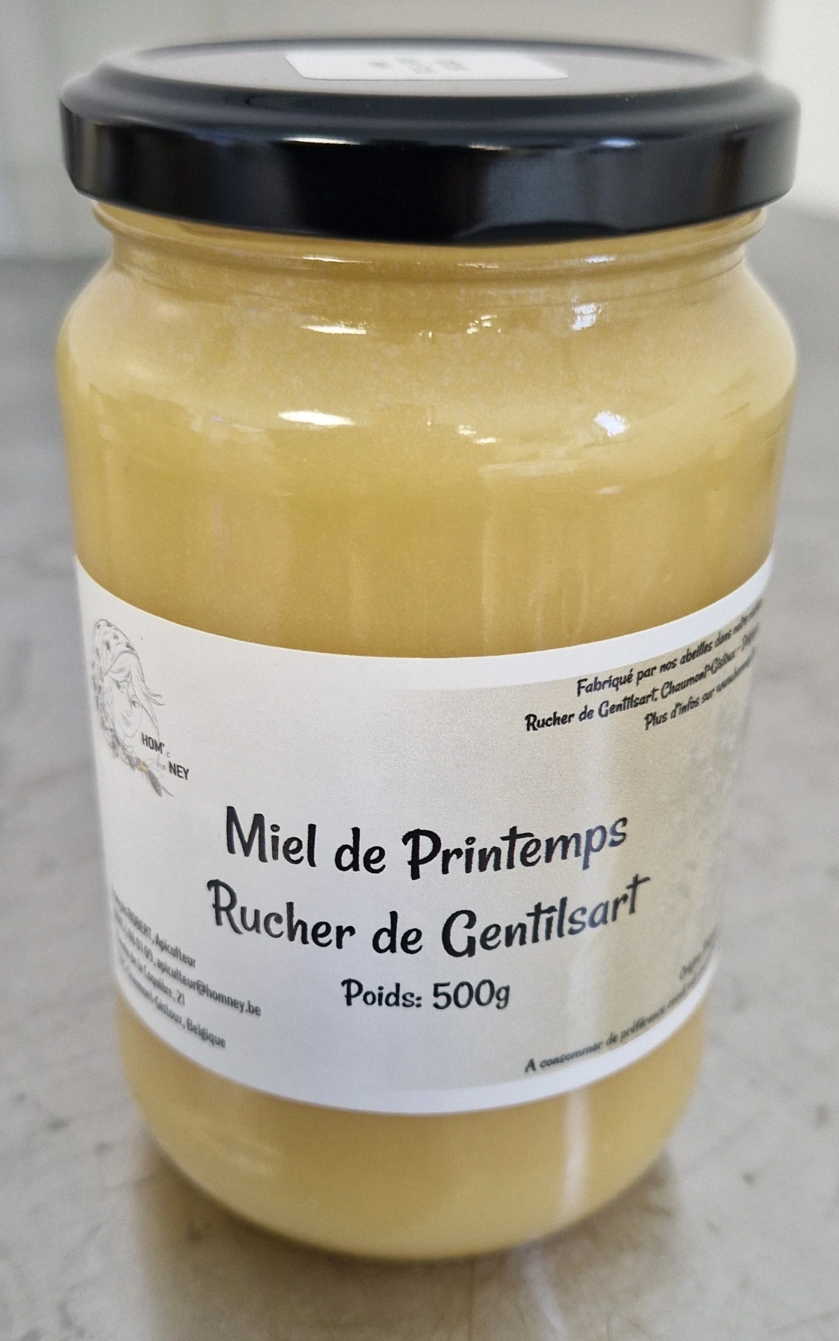 [HNM_BCG_P_500_26] Miel de printemps - 500g - Rucher de Gentilsart