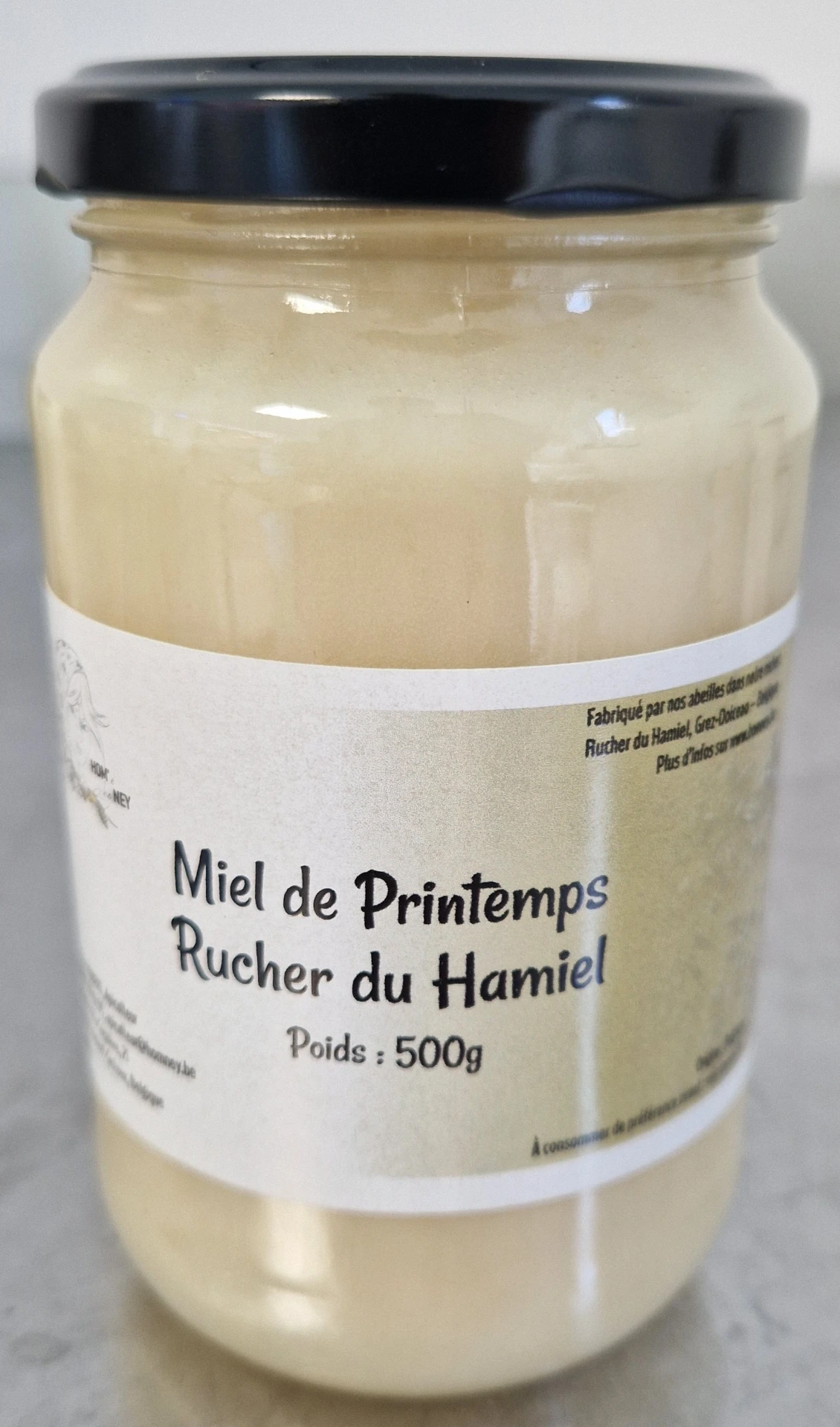 [HNM_BGD_P_500_26] Miel de printemps - 500g - Rucher du Hamiel